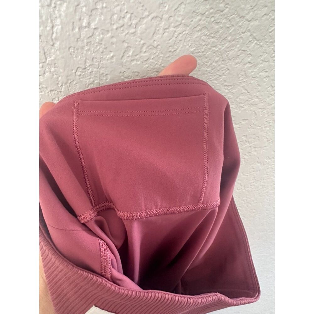 Vuori Rib Studio Legging Pink Mauve Large - Picture 8 of 9